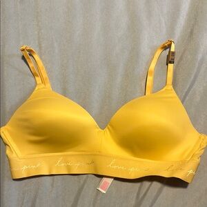 PINK Victoria's Secret Yellow Bra